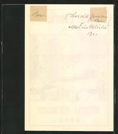 Exlibris von Harald Jensen für Marie Grunau, Bern, Edeldame liest ein Buch