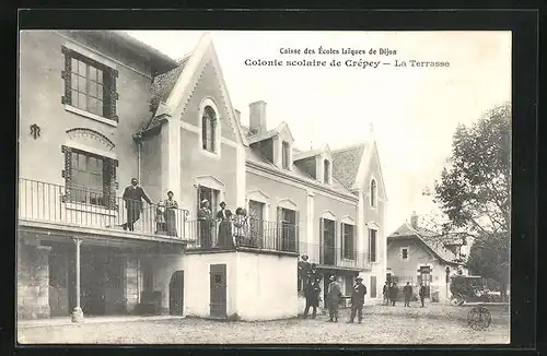 AK Crepey, Colonie scolaire, la Terrasse