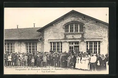AK Vonges, Société Coopérative de la Poudrerie Nationale, Inauguration du Restaurant Coopératif 1918, Vue Extériéure