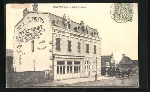 AK Arnay-le-Duc, Hotel Terminus