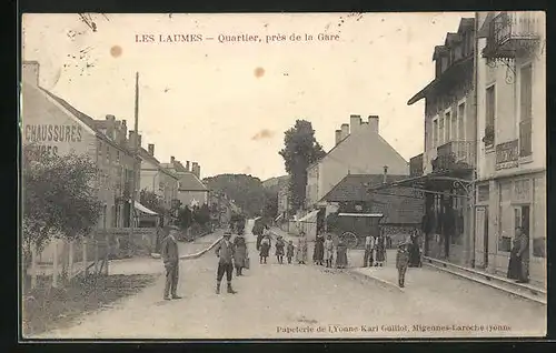 AK Les Laumes, Quartier près de la Gare