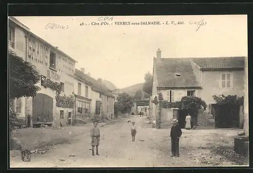 AK Verrey-sous-Salmaise, Personnes avant Cafe du Centre