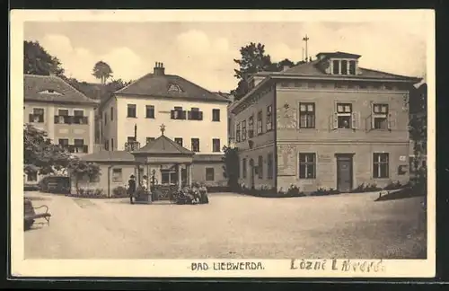AK Bad Liebwerda / Lazne Libverda, Damen auf dem Platz