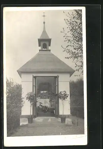 Foto-AK Podmoklice, kleine Kapelle