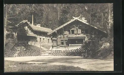 AK Dittersbach / Jetrichovice, Ausflugsort Gasthaus Balzhütte