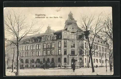 AK Augsburg, Volksschule vor dem roten Tor