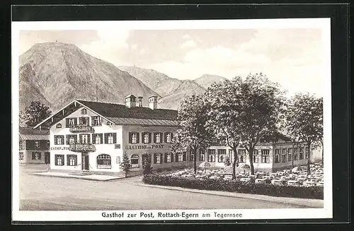 AK Rottach-Egern am Tegernsee, Gasthaus zur Post