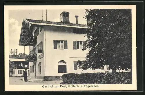 AK Rottach / Tegernsee, Gasthaus zur Post