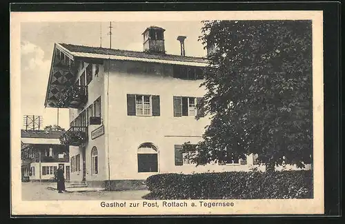 AK Rottach / Tegernsee, Gasthaus zur Post