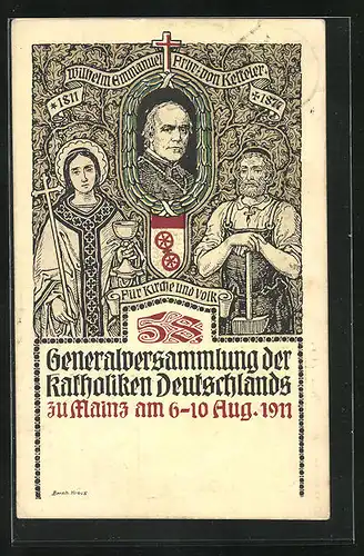 AK Mainz, Generalversammlung der katholiken Deutschlands 1911, Wilhelm Emmanuel Freiherr von Ketteler
