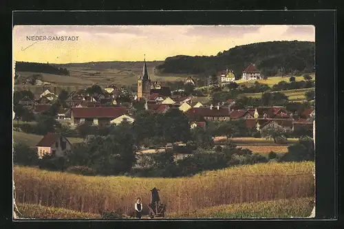 AK Nieder-Ramstadt, Teilansicht