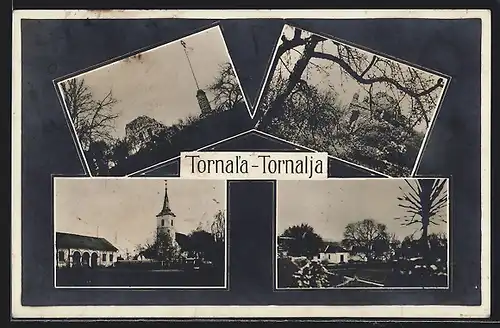 AK Tornalja, Kirche, Ruine, Ortspartie