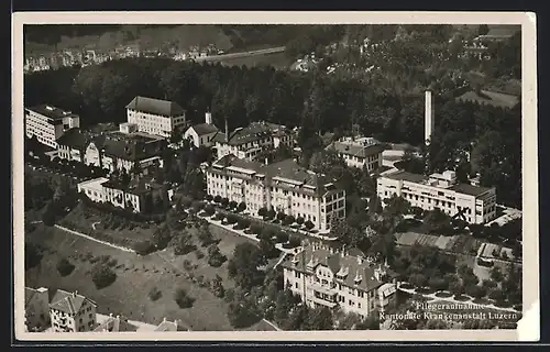 AK Luzern, Kantonale Krankenanstalt, Fliegeraufnahme