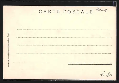 AK Montreux, Ortsansicht aus der Vogelschau