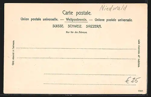 AK Beckenried, Uferpartie mit Kirche