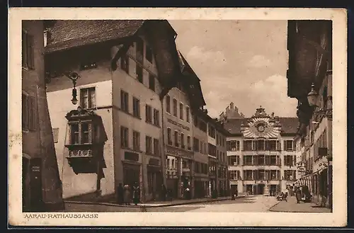 AK Aarau, Blick in die Rathausgasse