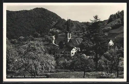 AK Reigoldswil, Kirche mit Reifenstein
