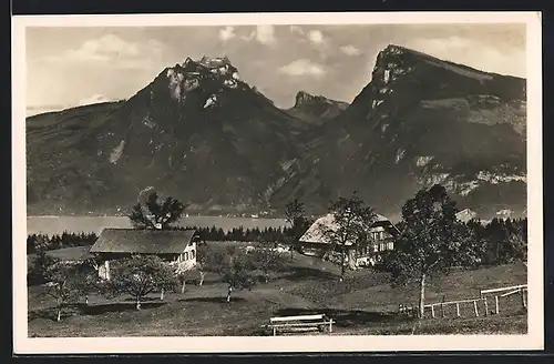 AK Aeschi, Blick auf Thunersee und Justistal