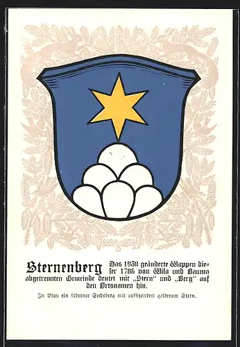 AK Sternenberg, Wappen der Gemeinde