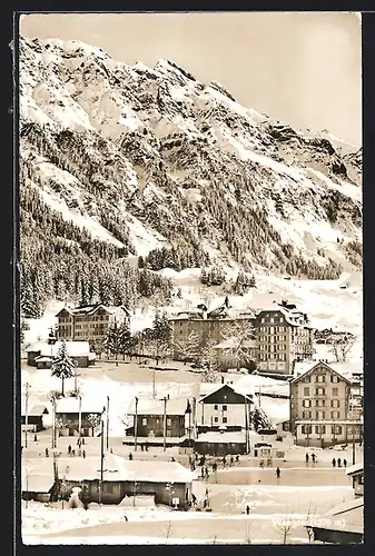 AK Wengen, Ortspartie im Schnee