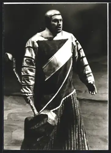 AK Bayreuth, Bayreuther Festspiele 1971, Schauspieler Nienstedt im Bühnenkostüm
