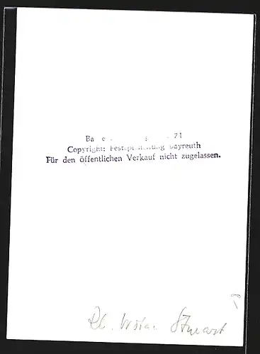 AK Bayreuth, Bayreuther Festspiele 1958, Schauspieler im Bühnenkostüm