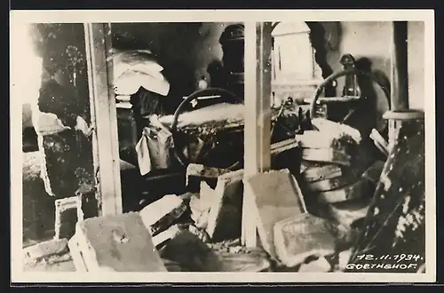 AK Wien, Februarkämpfe 1934, Zerstörungen im Goethe-Hof