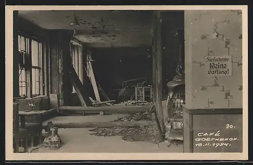 AK Wien, Februaraufstand 1934 in Österreich, Cafe Goethehof