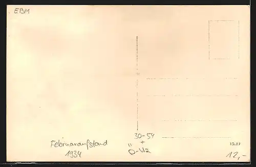 AK Wien, Februaraufstand 1934 in Österreich, Cafe Goethehof
