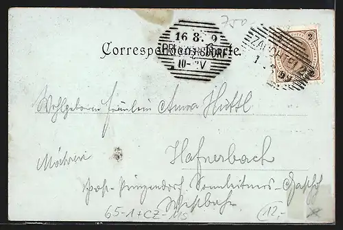 AK Zauchtl, Bahnhof der k. k. priv. Kaiser Ferdinands-Nordbahn, Bahnhof der k. k. priv. Neutitscheiner Localbahn