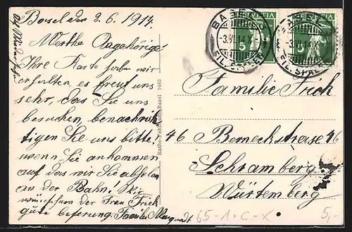 AK Basel, Bundesbahnhof