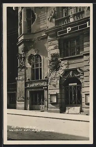 AK Wien, Februaraufstand 1934, zerschossenes Arbeiterheim