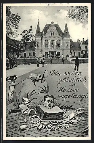 AK Kosice, Bin soeben glücklich angelangt, Scherz