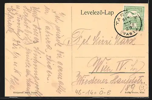 AK Tarcsa, Lesehalle mit Wettersäule