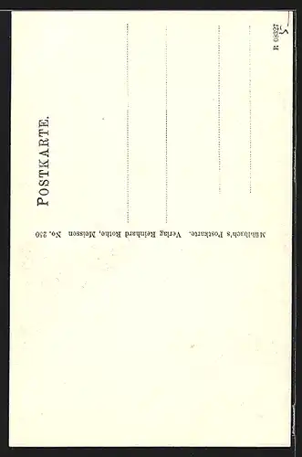 AK Meissen, Rote Stufen mit Geschäft von Franz Würfel und Kirche