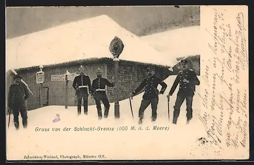 AK Schlucht, An der deutsch-französischen Grenze