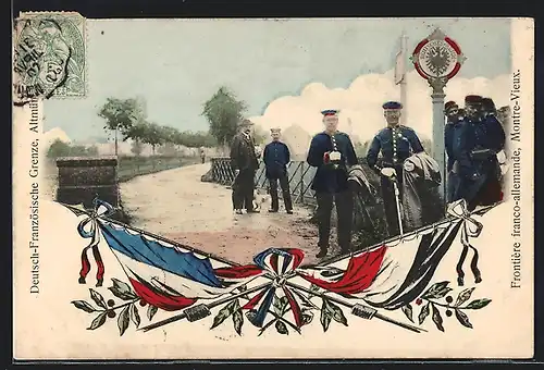 AK Montre-Vieux, Frontiere franco-allemande