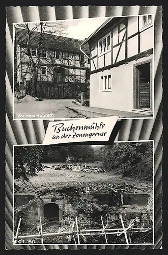 AK Buchenmühle an der Zonengrenze, Ansicht eines Wohngebäudes