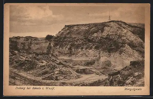 AK Doberg bei Bünde, Mergelgrube, Steinbruch