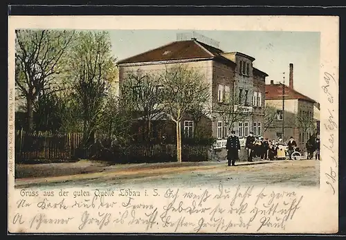 AK Löbau i. S., Gasthaus zur guten Quelle