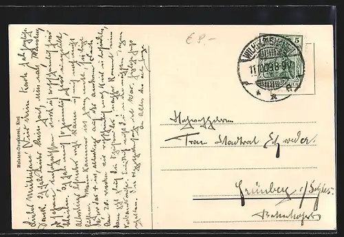 AK Kriegsschiff SMS Gneisenau vom Ostasiengeschwader auf See