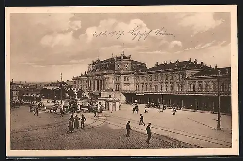 AK Brünn / Brno, Bahnhof