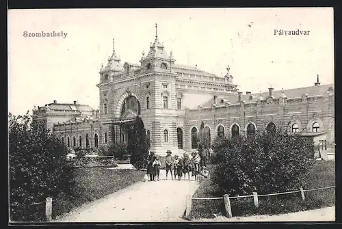 AK Szombathely, Pálvudvar, Bahnhof