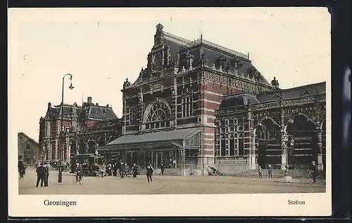 AK Groningen, Station, Bahnhof