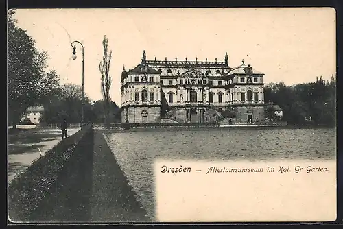 AK Dresden, Grosser Garten, Altertumsmuseum