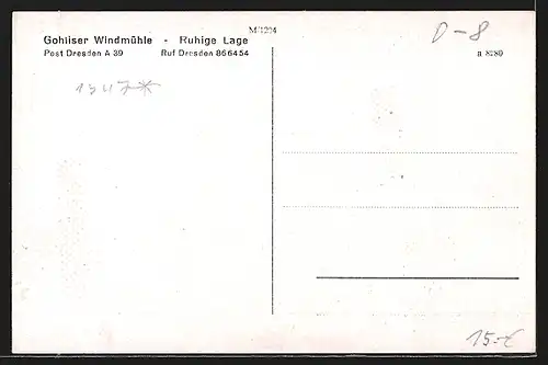 AK Gohlis, Gohliser Windmühle mit Dampfer