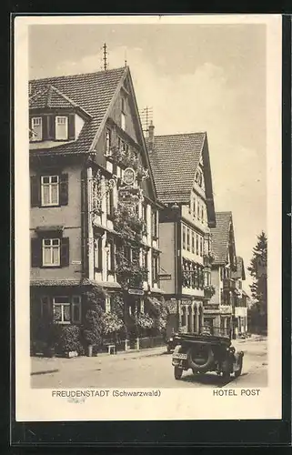 AK Freudenstadt / Schwarzwald, Hotel Post