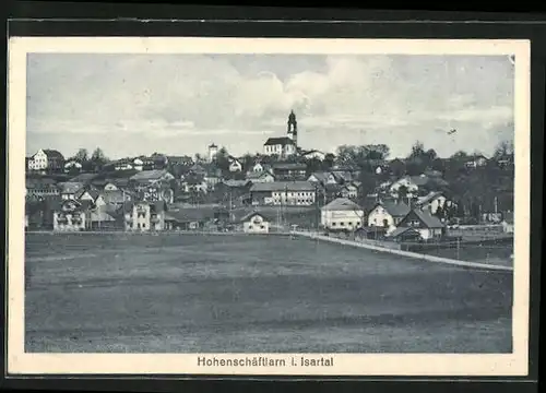 AK Hohenschäftlarn i. Isartal, Panoramablick zum Ort