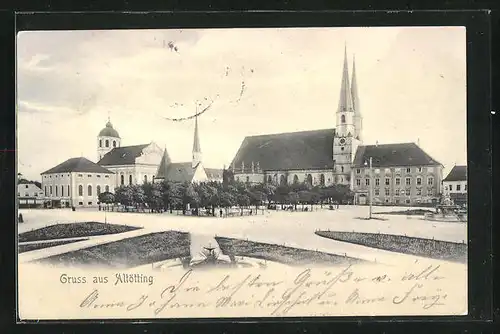AK Altötting, Kirche und Rathaus