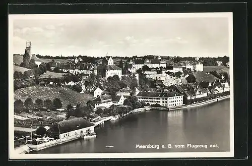 AK Meersburg a. B., Fliegeraufnahme vom Ort